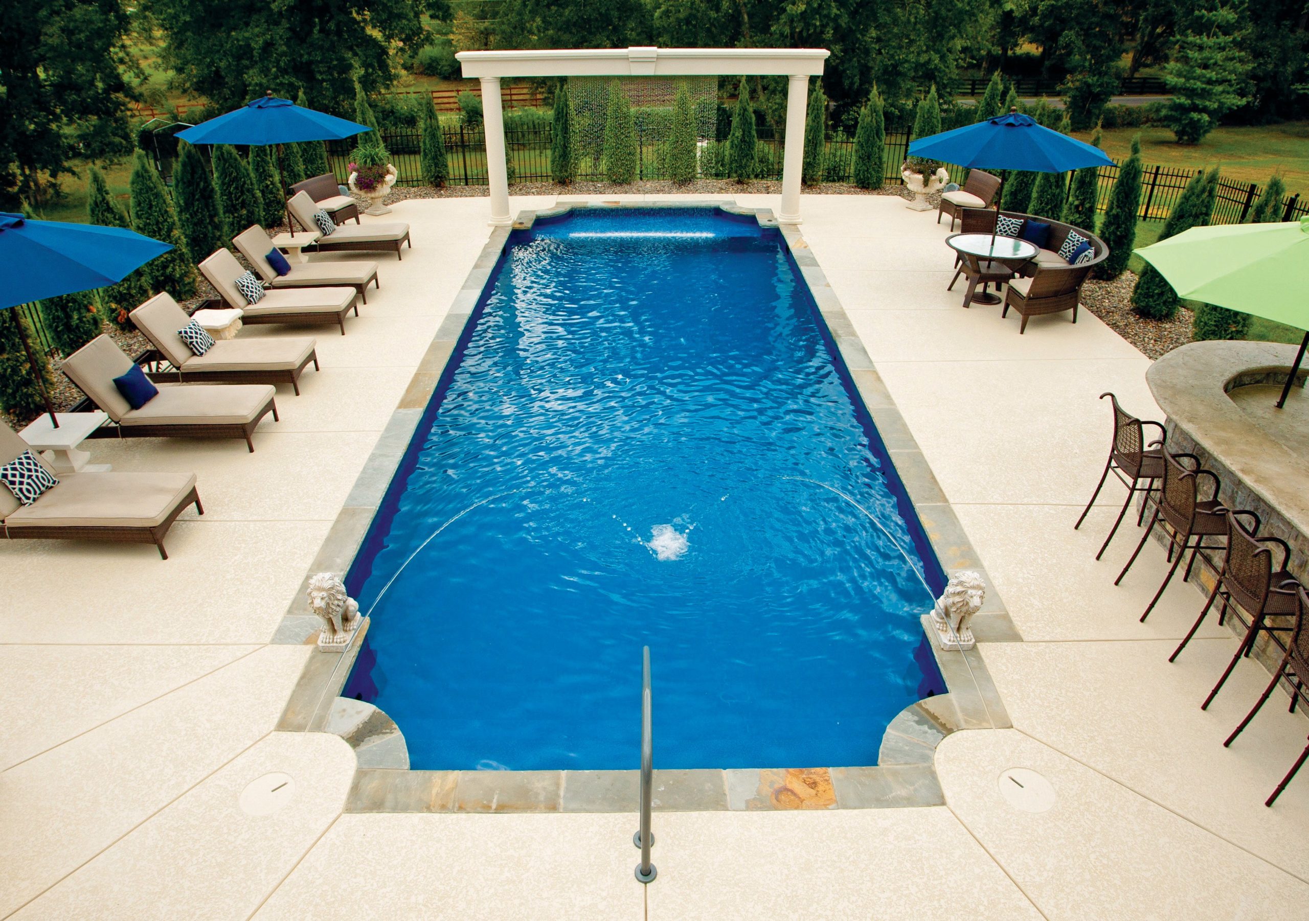 common swimming pool Q&A - long rectangular pool common swimming pool Q&A from Latham Pools - long rectangular pool