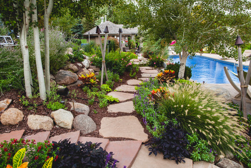 walkway exotic international landscaping ideas